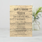 Invitation 13e anniversaire personnalisé Nom d'âge Eau mouche (Debout devant)