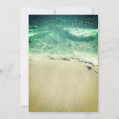 Invitation 13e Anniversaire Piscine Sandy Beach Eau Cool Abst (Dos)