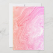 Invitation 13e anniversaire Rose Abstrait Artsy Custom Age Gi (Dos)