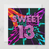 Invitation 13e Sweet 13 Anniversaire Poster de animal mixte (Devant)