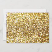 Invitation 13ème anniversaire en noir et or (Dos)