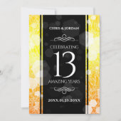 Invitation 13ème anniversaire Mariage de la Citrine (Devant)