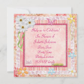 Invitation 13ème anniversaire style scrapbooking (Dos)