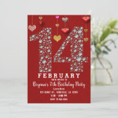 Invitation 14 février 14e Fête de la Saint-Valentin aux cœurs (Debout devant)