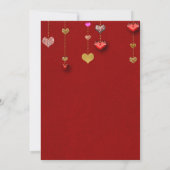 Invitation 14 février 14e Fête de la Saint-Valentin aux cœurs (Dos)