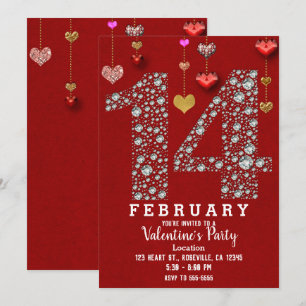 Invitation 14 février 14ème Soirée de la Saint-Valentin aux c