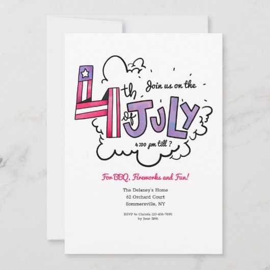 Invitation 14 juillet (Devant)