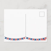 Invitation 14 Juillet Drapeau Rouge Blanc Bleu Ond (Dos)