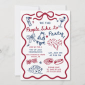 Invitation 14 juillet Nous le Peuple Aimons Faire (Devant)
