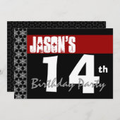 Invitation 14e anniversaire de la fête des Noirs et Blanches  (Devant / Derrière)