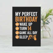 Invitation 14e tour 14 Mon anniversaire de jeu parfait (Debout devant)