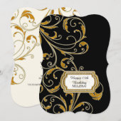 Invitation 15E Anniversaire de la fête Glam Old Hollywood Reg (Devant / Derrière)