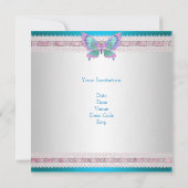 Invitation 15e anniversaire de la naissance du papillon bleu  (Dos)