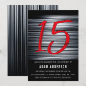Invitation 15e anniversaire des Black and White Men (Devant / Derrière)