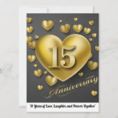 Invitation 15e anniversaire du Mariage (Devant)