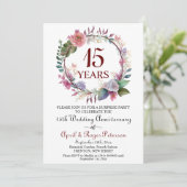 Invitation 15e anniversaire du Mariage de Crystal Surprise Fl (Debout devant)
