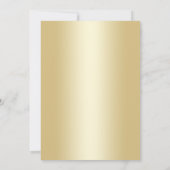 Invitation 15e anniversaire du Mariage - Gold Black (Dos)