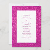 Invitation 15e anniversaire Quinceanera Parties scintillant r (Devant)
