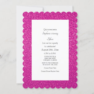 Invitation 15e anniversaire Quinceanera Rose Black Custom 202