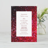 Invitation 15ème anniversaire Bourgogne Rouge Parties scintil (Debout devant)