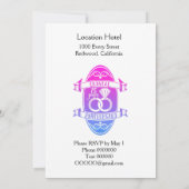 Invitation 15ème anniversaire de mariage cristal traditionnel (Dos)