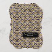 Invitation 15ème Style fascinant de Gatsby de fête (Devant / Derrière)