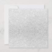 Invitation 16 Anniversaire Carré | Argent Rose (Dos)