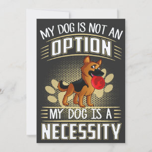 Invitation 16 Mon chien n'est pas une option Mon chien est un