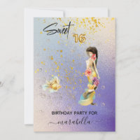 *~* 16 SWEET SIXTEEN Ombre Mermaid Anniversaire