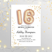 Invitation 16e anniversaire - Ballons d'or