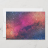 Invitation 16e anniversaire de fête Galaxy Constellations Pho (Dos)