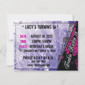 Invitation 16e anniversaire de Freakin Rockin (Dos)