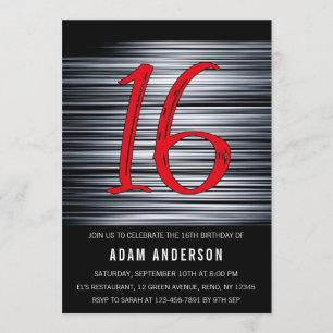 Invitation 16e anniversaire des Black and White Men