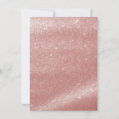 Invitation 16e anniversaire Rose Gold Glam Seize anniversaire (Dos)