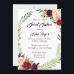 Invitation 16e couronne florale Sweet sixteen de Bourgogne<br><div class="desc">Plus joli fleurs Invitations d'anniversaire dans le Little Bayleigh Store!</div>