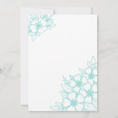 Invitation 16e fête d'anniversaire du Sweet sixteen floral mo (Dos)