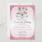 Invitation 16ème anniversaire de beau bonbon (Devant)