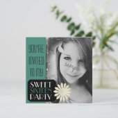 Invitation 16ème anniversaire de bonbon avec le grand (Debout devant)