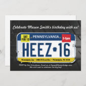 Invitation 16ème permis Invitatio de la Pennsylvanie de (Devant / Derrière)