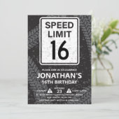 Invitation 16th Birthday Party for Boy (Debout devant)