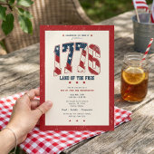 Invitation 1776 4th of July Independence Day BBQ Party