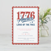 Invitation 1776 4th of July Party (Debout devant)