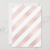 Invitation 17e anniversaire - Ballons Roses en or (Dos)