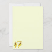 Invitation 17e anniversaire du tournesol (Dos)