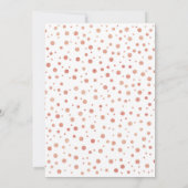 Invitation 17e fête d'anniversaire - Blanc & Rose Gold (Dos)