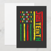 Invitation 1865 : 1865 : Drapeau célébrant la liberté noire (Devant / Derrière)