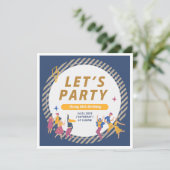 Invitation 18 et se sentir en vie : fête d'anniversaire (Debout devant)