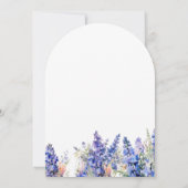 Invitation 18e anniversaire Bleu Larkspur Juillet Arche de fl (Dos)