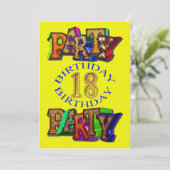 Invitation 18e anniversaire de naissance (Debout devant)