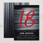 Invitation 18e anniversaire des Black and White Men (Devant / Derrière)